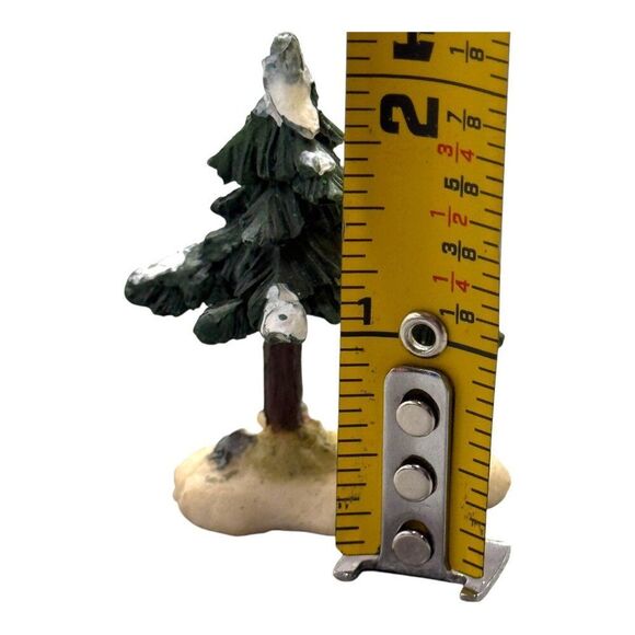 Lot Peddler Tree Snowman VTG Hand-Painted Resin Christmas Village Figurine Set - Picture 3 of 9